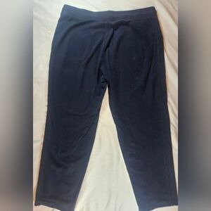 Basic Editions Womens Navy Blue Elastic Waist Athletic Sweatpants Size XL